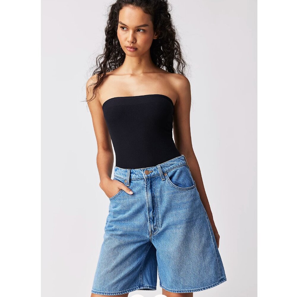 NWT Snacks! by MOTHER High-Rise Push-Pop Shorts